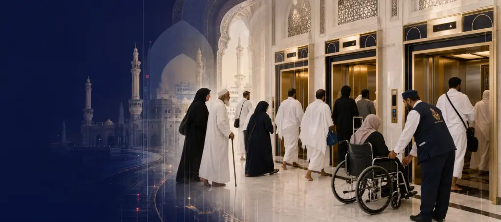 مصاعد الحرم المكي: كيف تخدم ملايين الزوار بكفاءة وأمان؟