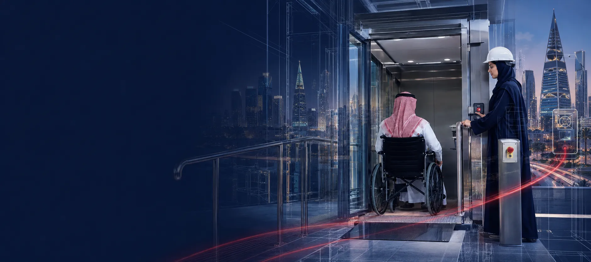 تركيب مصاعد ذوي الهمم في الرياض وفق أعلى معايير السلامة والجودة لعام 2026
