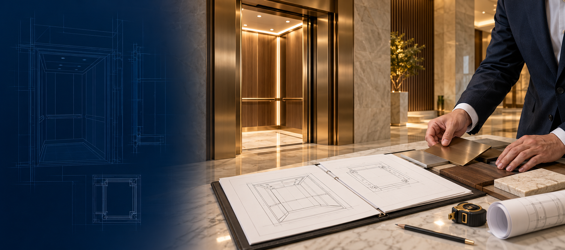 طلب تصميم مصعد خاص: ملف جاهز للمخططات والاستخدام والتشطيبات